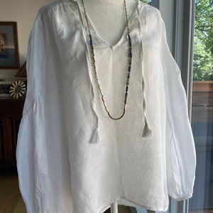 Anthro/Maeve Linen Tunic (Medium - NWOT)